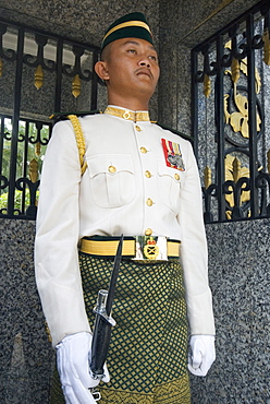 Guard at Royal Palace, Kuala Lumpur, Malaysia, Southeast Asia, Asia