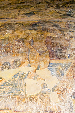 Fresco, Qasr Amra (Quseir Amra), Ummayad Hunting Pavilion, UNESCO World Heritage Site, Jordan, Middle East