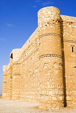 Qasr al Kharaneh desert fort, Amra, Jordan, Middle East