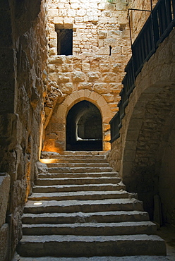 Interior of Muslim military fort of Ajloun, Jordan, Middle East