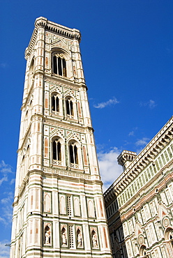 Duomo (Cathedral), Campanile di Giotto, Florence (Firenze), UNESCO World Heritage Site, Tuscany, Italy, Europe