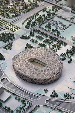 Olympic Stadium, Museum of Beijing City Planning, Beijing, China, Asia