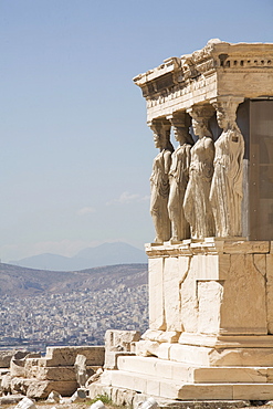 The Erechtheion temple, Acropolis, UNESCO World Heritage Site, Athens, Greece, Europe