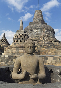 Borobudur Buddhist Temple, UNESCO World Heritage Site, Java, Indonesia, Southeast Asia, Asia