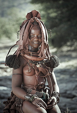 Himba woman, Kaokoland, Namibia, Africa