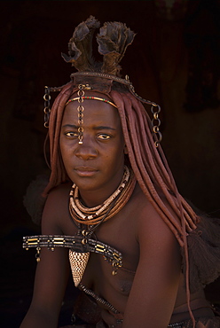 Himba woman, Kaokoland, Namibia, Africa