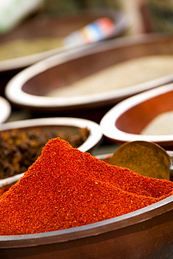 Spices for sale, Dunhuang, Gansu, China, Asia