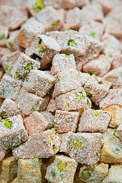 Turkish Delight for sale, Spice Bazaar, Istanbul, Turkey, Western Asia