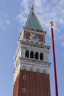 The Campanile in Piazza San Marco, Venice, UNESCO World Heritage Site, Veneto, Italy, Europe