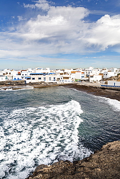 The old town of El Cotillo on the volcanic island of Fuerteventura, Canary Islands, Spain, Atlantic, Europe