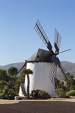 Windmill at the Museo del Queso Majorero near Antigua in Fuerteventura, Canary Islands, Spain, Atlantic, Europe