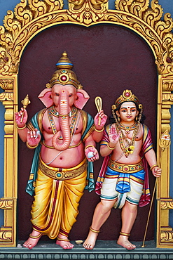 Statue of the Hindu god Ganesha in Sri Venkatachalapathi and Alamelu Temple outside the Batu Caves, near Kuala Lumpur, Malaysia, Southeast Asia, Asia