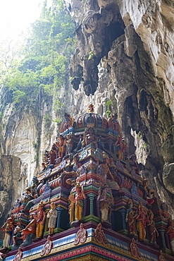 A Hindu Shrine within the Batu Caves, near Kuala Lumpur, Malaysia, Southeast Asia, Asia