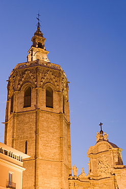 El Miguelet tower, cathedral, Valencia, Mediterranean, Costa del Azahar, Spain, Europe