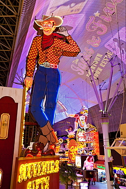 The Freemont Street Experience in Downtown Las Vegas, Las Vegas, Nevada, United States of America, North America