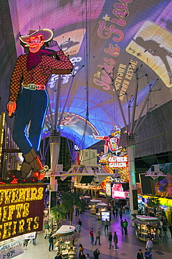 The Freemont Street Experience in Downtown Las Vegas, Las Vegas, Nevada, United States of America, North America