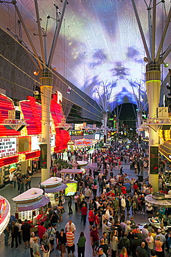 The Freemont Street Experience in Downtown Las Vegas, Las Vegas, Nevada, United States of America, North America