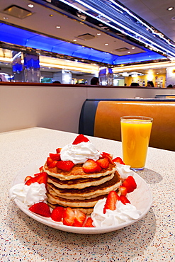 Pancakes, Mid Town Manhattan Diner, New York, United States of America, North America