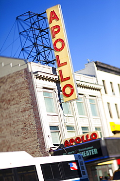 The world famous Apollo Theatre in Harlem, New York City, New York, United States of America, North America