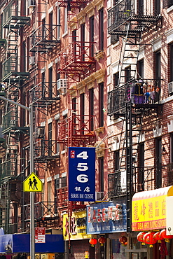 Street scene in China Town, Manhattan, New York City, New York, United States of America, North America