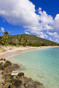 Turtle Beach, on the southeast peninsula, St. Kitts, Leeward Islands, West Indies, Caribbean, Central America