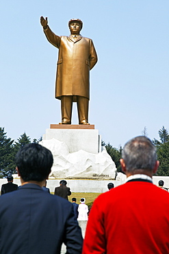 Statue of Kim Il Sung, Hamhung, Democratic People's Republic of Korea (DPRK), North Korea, Asia