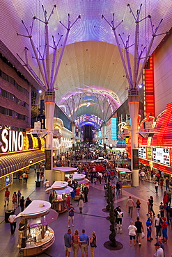 The Fremont Street Experience in Downtown Las Vegas, Nevada, United States of America, North America