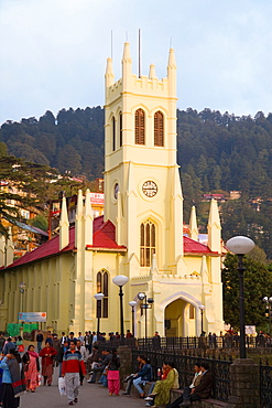 St. Michael's Cathedral, The Mall, Shimla, Himachal Pradesh, India, Asia