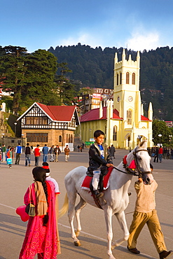 St. Michael's Cathedral, The Mall, Shimla, Himachal Pradesh, India, Asia