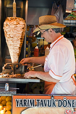 Kebab shop in Istanbul, Turkey, Europe