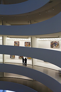 Interior of the Guggenheim Museum, New York City, New York, United States of America, North America