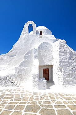 Panagia Paraportian chapel, Mykonos Town, Mykonos, Cyclades Islands, Greek Islands, Greece, Europe