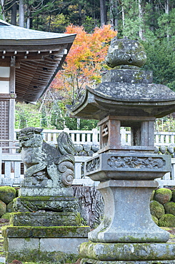 Shinto shrine, Ainokura, Gokayama, Toyama Prefecture, Honshu, Japan, Asia