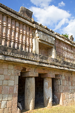 Mayan Ruins, The Palace, Puuc Style, Chacmultun Archaeological Zone, Chacmultan, Yucatan, Mexico, North America