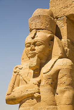 Statue of Ramses II, Garf Hussien Temple, Kalabsha, UNESCO World Heritage Site, near Aswan, Nubia, Egypt, North Africa, Africa