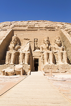 Ramses II Temple, UNESCO World Heritage Site, Abu Simbel, Nubia, Egypt, North Africa, Africa