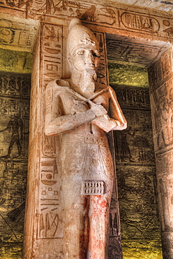 Ramses II statue, Hypostyle Hall, Ramses II Temple, UNESCO World Heritage Site, Abu Simbel, Nubia, Egypt, North Africa, Africa