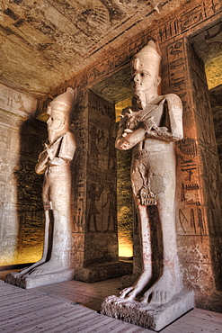 Ramses II statues, Hypostyle Hall, Ramses II Temple, UNESCO World Heritage Site, Abu Simbel, Nubia, Egypt, North Africa, Africa