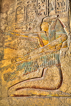 Relief of the Goddess Isis, Tomb of Ramses III, KV11, Valley of the Kings, UNESCO World Heritage Site, Luxor, Thebes, Egypt, North Africa, Africa