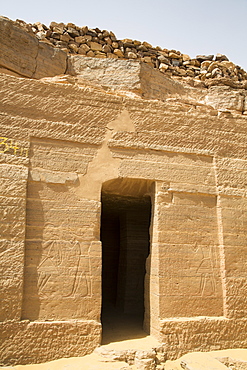 Entrance, Tomb of Harkhuf, Tombs of the Nobles, Aswan, Egypt, North Africa, Africa