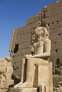 Colossus of Tuthmosis III, Eighth Karnak Temple Complex, UNESCO World Heritage Site, Luxor, Thebes, Egypt, North Africa, Africa