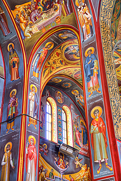 Frescoes, Holy Church of St. Nicoloas, Koukaki, Athens, Greece, Europe