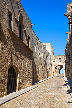 Street of the Knights, Rhodes Old Town, UNESCO World Heritage Site, Rhodes, Dodecanese Island Group, Greek Islands, Greece, Europe