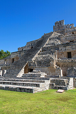 Temple of the Five Stories, Edzna Archaeological Zone, Campeche State, Mexico, North America