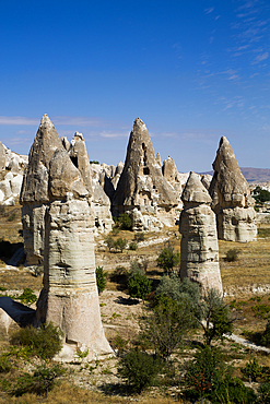 Cave Houses, Pigeon Valley, Goreme, Cappadocia Region, Nevsehir Province, Anatolia, Turkey, Asia Minor, Asia