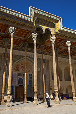 Bolo Hauz Mosque, Buhkara, Uzbekistan