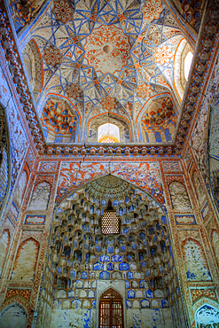 Ceiling and Wall, Abdulaziz Khan Madrasah, 1652, Buhkara, Uzbekistan