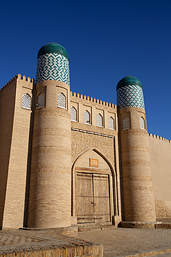 Entrance Gate, Kunya Ark Citadel, Ichon Qala (Itchan Kala), UNESCO World Heritage Site, Khiva, Uzbekistan, Central Asia, Asia