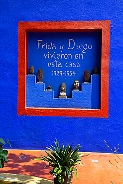 Frida Kahlo Museum (Blue House), Coyoacan, Mexico City, Mexico, North America