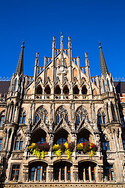 New Town Hall, Marienplatz (Plaza) (Square), Old Town, Munich, Bavaria, Germany, Europe